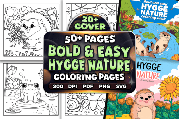 Download Bold Easy Hygge Nature Coloring Pages - Nature coloring pages Collection
