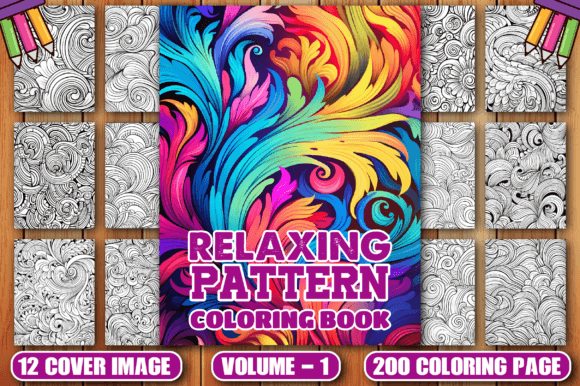 Download 200 Relaxing Pattern Coloring Pages -KDP - Relaxing Collection