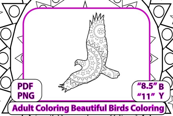 Download Adult Coloring Beautiful Birds - 1 - Premium Resources