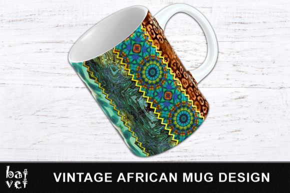 Download Vintage Tribal Mug Wrap Sublimation PNG - Tribal Collection
