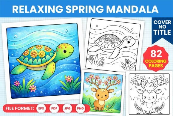 Download Relaxing Spring Mandala Coloring Book - Relaxing Collection